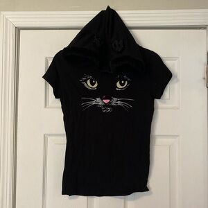 WOUND Up Black Shirt with Hood